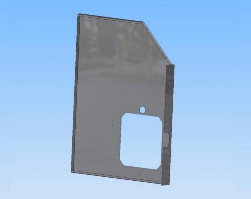 Pravý plášť C15 - pravý kotle (RAL 7035) 3,55 kg