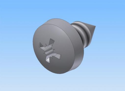 Šroub do plechu s válcovou hlavou C 4.8x9.5 Zn DIN7981