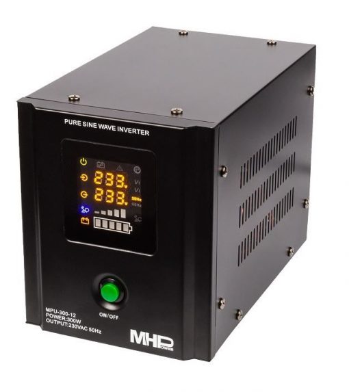 Záložní zdroj MHPower MPU-300-12, UPS, 300W, čistý sinus, 12V