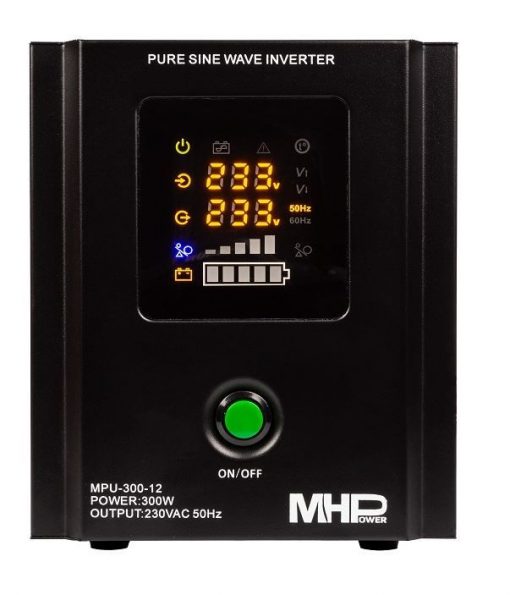 Záložní zdroj MHPower MPU-300-12, UPS, 300W, čistý sinus, 12V - Obrázek 3